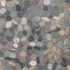 Msi Sliced Rainforest Pebble 11.81 In. X 11.81 In. Tumbled Marble Mosaic Floor And Wall Tile, 10PK ZOR-MD-0400